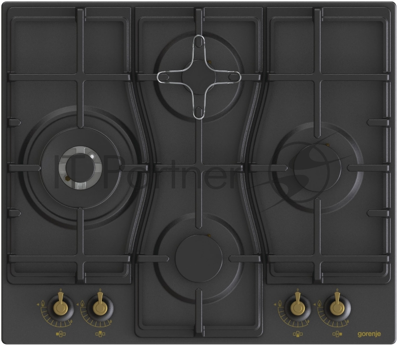 Газовая варочная поверхность Gorenje GW6D42CLB черный