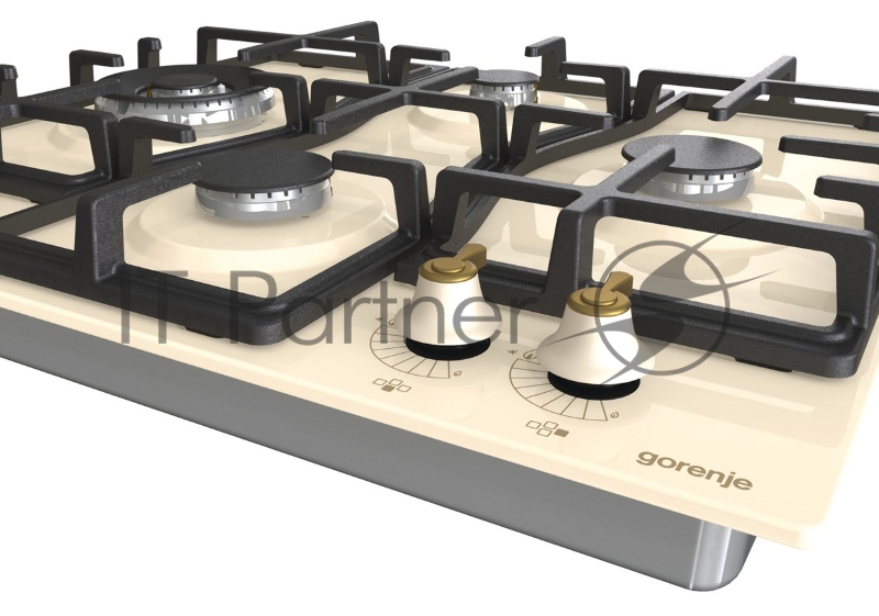 Встраиваемые варочные панели GORENJE Встраиваемые варочные панели GORENJE/ Газовая варочная панель, Цвет: Слоновая кость, Газовая варочная панель, Решетки: Чугунные решетки, Автоматический электроподжиг варочной поверхности, Габаритные размеры (вхшхг