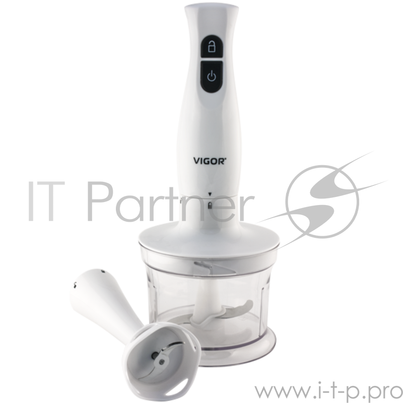 Блендер Vigor HX-5909 (погружной блендер + чоппер, 200 Вт, система защиты от случайного включения)