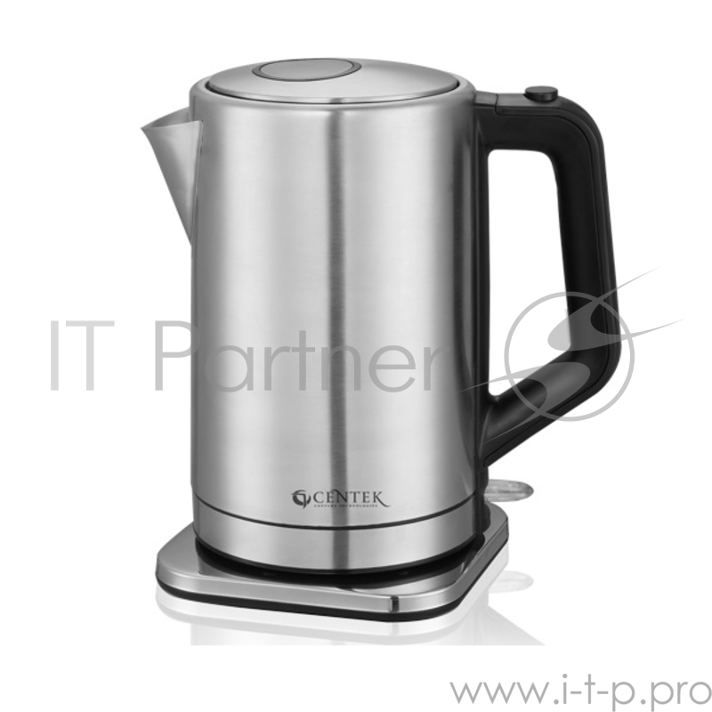 Чайник Centek CT-1046 M (сталь) 3.0л (!!!), 2600Вт, квадратная стальная база, открывание кнопкой