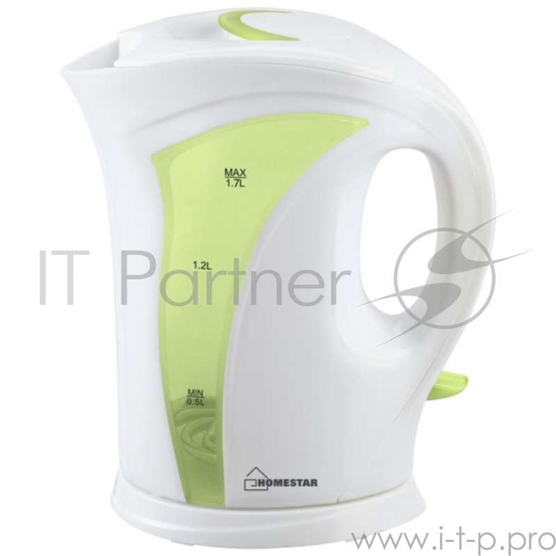 Чайник электрический Homestar HS-1011 (1,7 л) бело-зеленый