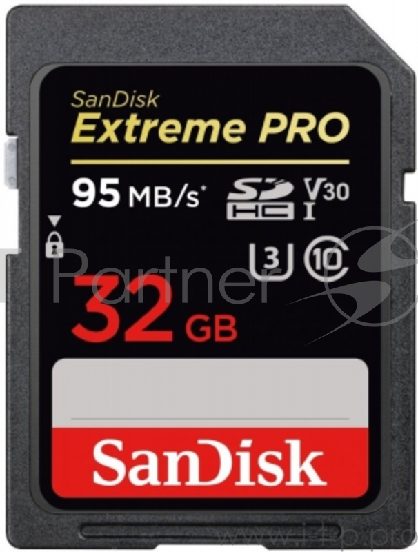 Карта памяти 32ГБ SanDisk Extreme Pro SDSDXXG-032G-GN4IN SecureDigital HC UHS-I