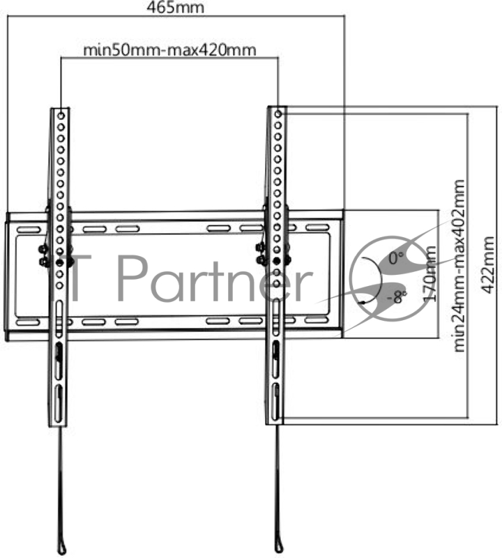 Кронштейн ЖК телевизор ULTRAMOUNTS UM832TW 32- 55