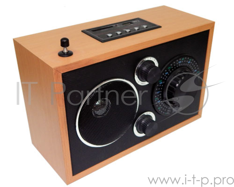 Радиоприемник портативный Сигнал БЗРП РП-301 дерево светлое USB SD