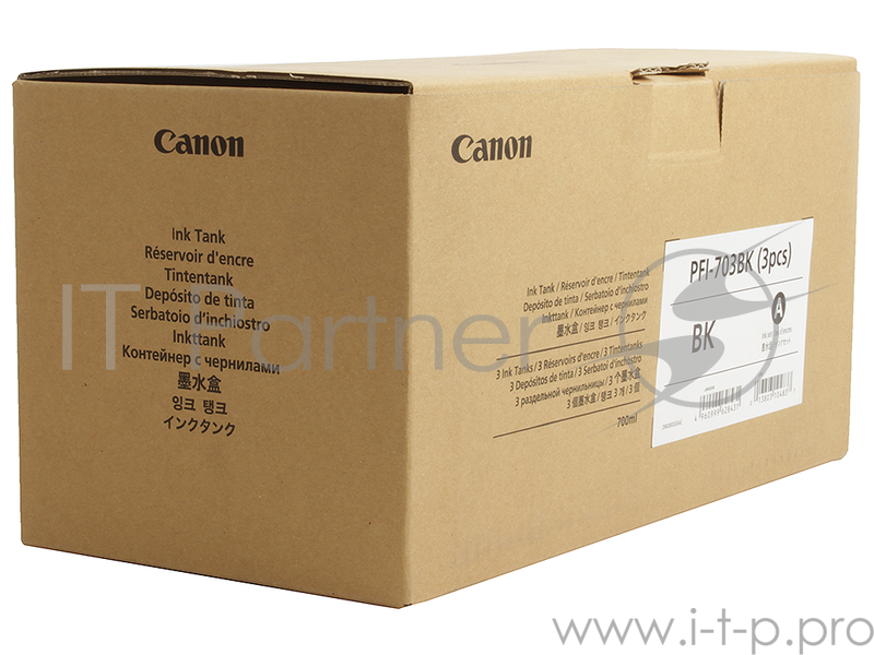 Картридж CANON PFI-703BK черный(3 PCS)