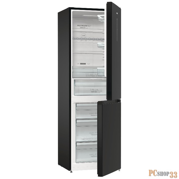 Холодильник Gorenje NRK6192ABK4 черный (двухкамерный)