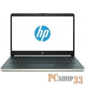 Ноутбук HP 14-cf0018ur <4MF92EA> i5-8250U(1.6)/6Gb/256Gb SSD/14.0 FHD IPS/Int Intel UHD/no ODD/Cam HD/DOS (Pale Gold)