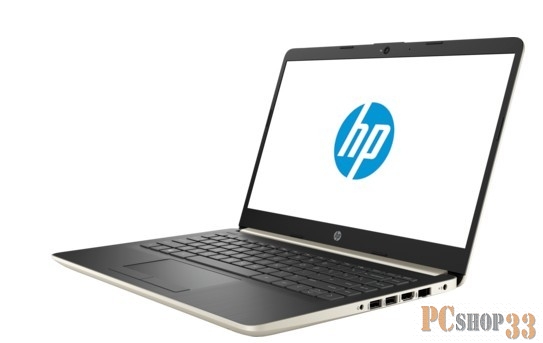 Ноутбук HP 14-cf0018ur <4MF92EA> i5-8250U(1.6)/6Gb/256Gb SSD/14.0 FHD IPS/Int Intel UHD/no ODD/Cam HD/DOS (Pale Gold)