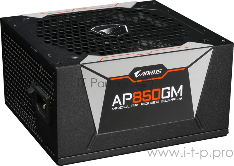 Блок питания Gigabyte ATX 850W AORUS GP-AP850GM 80+ gold 24+2x(4+4) pin APFC 135mm fan 6xSATA Cab Manag RTL
