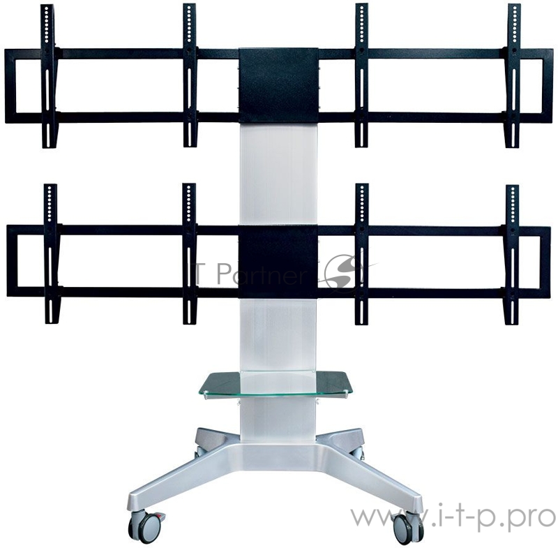 Подставка для телевизора Arm Media PT-STAND-16 (комплект из трёх коробок) серебристый 26-55 макс.120кг напольный наклон