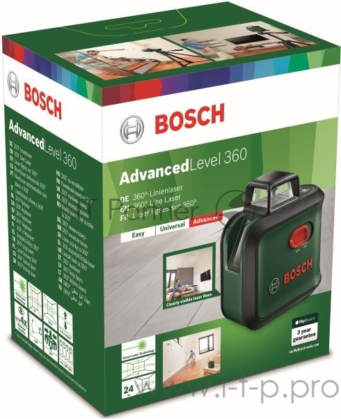 Лазерный нивелир Bosch AdvancedLevel 360 basic