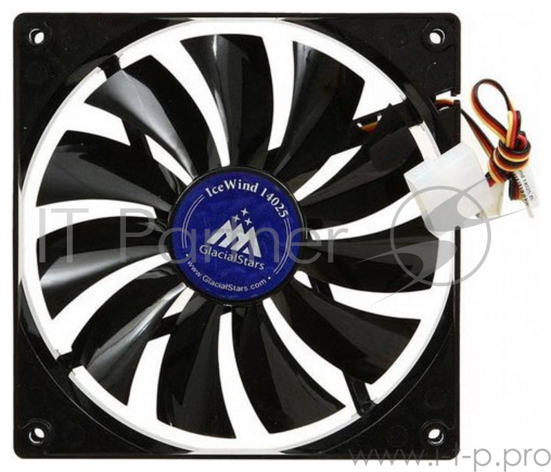 Вентилятор Glacialtech IceWind GS14025 3-pin 4-pin (Molex)26dB Bulk