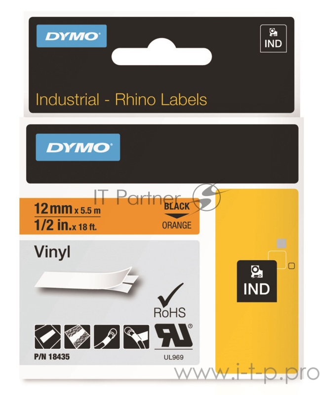Картридж ленточный Dymo Rhino 18435 для Dymo Rhino