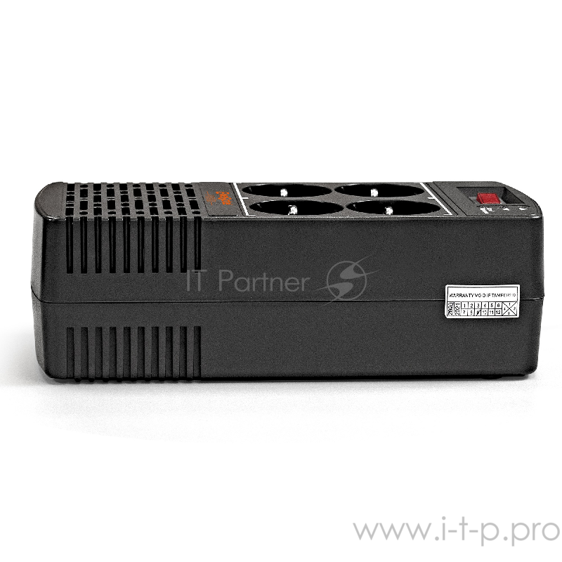 Стабилизатор ExeGate Power AD5000-600 (600VA/300W, диапазон 150...280В, 4 евророзетки)