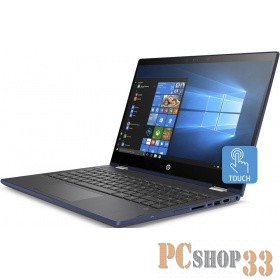Ноутбук HP Pavilion 14x360 14-cd1012ur 14(1920x1080 IPS)/Touch/Intel Core i3 8145U(2.1Ghz)/4096Mb/HDD 1TB 5400RPM + Optane 16GB M2 PCIe-3x2 3D Xpoint Gb/noDVD/Int:Intel UHD Graphics/Cam/BT/WiFi/41WHr/war 1y/1.68kg/Sapphire Blue /W10