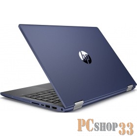 Ноутбук HP Pavilion 14x360 14-cd1012ur 14(1920x1080 IPS)/Touch/Intel Core i3 8145U(2.1Ghz)/4096Mb/HDD 1TB 5400RPM + Optane 16GB M2 PCIe-3x2 3D Xpoint Gb/noDVD/Int:Intel UHD Graphics/Cam/BT/WiFi/41WHr/war 1y/1.68kg/Sapphire Blue /W10