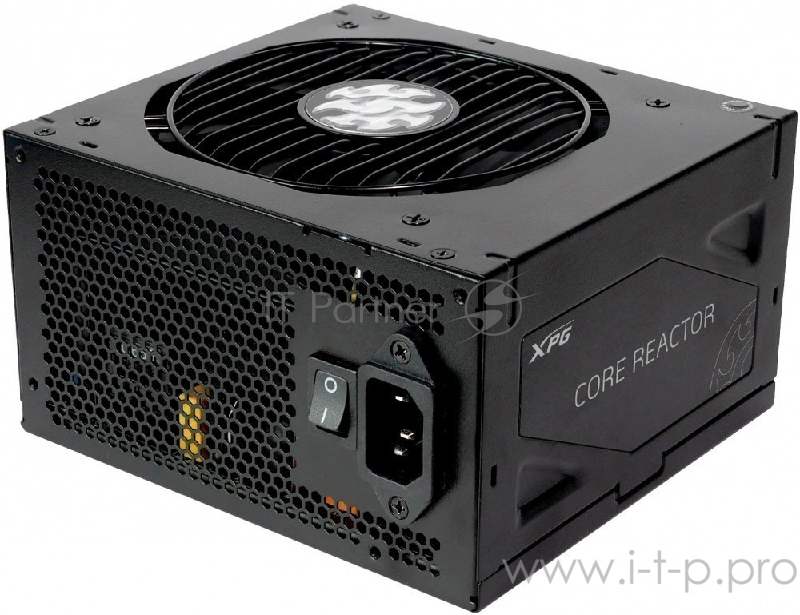 Игровой блок питания чёрный XPG COREREACTOR750G-BLACKCOLOR (модульный 750 Вт, PCIe-6шт, ATX v2.31, Active PFC, 120mm Fan, 80 Plus Gold)