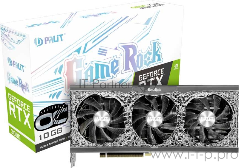 Видеокарта PCIE16 RTX3080 10GB GDDR6X RTX3080 GAMEROCK OC 10G PALIT