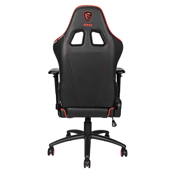 Игровое кресло MSI MAG CH120X чёрное (ПХВ-кожа, 4D подлокотники, газпатрон 4 класс)