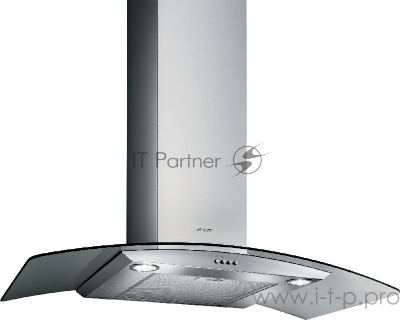 Вытяжной шкаф JET AIR TORY P 90 INX каминный пристенный, 700 куб. м/ч