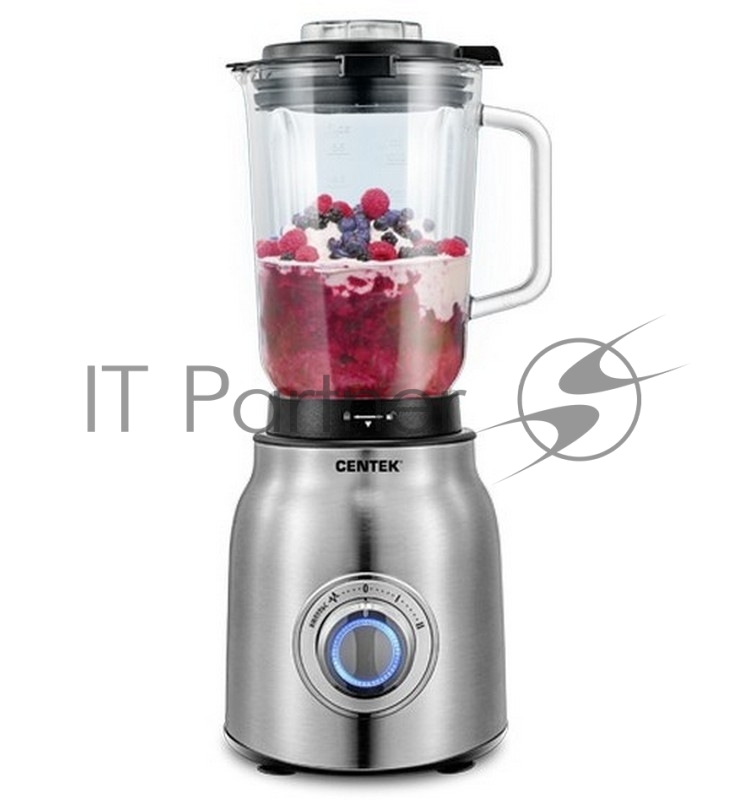 Блендер настольный Centek CT-1300 <1000 Вт> стеклянный стакан 1.5л, 2 скорости + Pulse, 4 лезвия