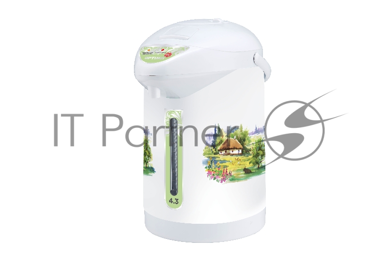 Термопот OPTIMA AP-433R (4.3л, 3 сп. нал. воды,бак из нерж.стали, белый пластик, 800Вт)