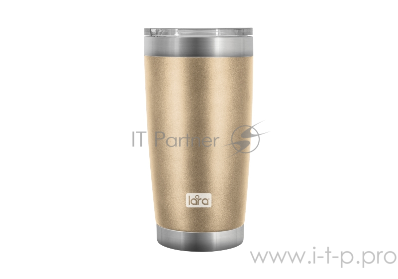 Термокружка LARA LR04-25 <Gold> 560мл, двойные стенки, вакуум, сталь