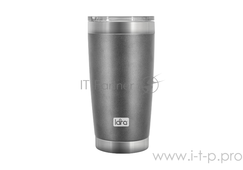 Термокружка LARA LR04-25 <Gray> 560мл, двойные стенки, вакуум, сталь
