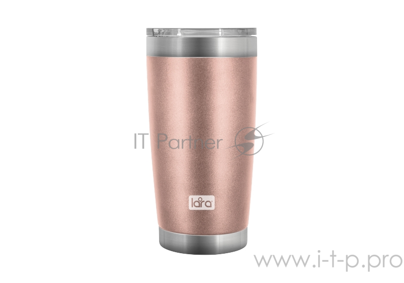Термокружка LARA LR04-25 <Rose Gold> 560мл, двойные стенки, вакуум, сталь