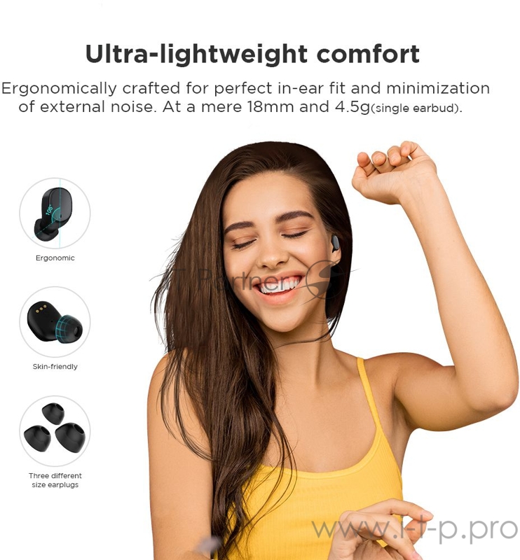 Гарнитура вкладыши HTC True Wireless Earbuds черный беспроводные bluetooth в ушной раковине