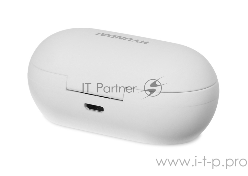 Гарнитура вкладыши Hyundai H-EP100 белый беспроводные bluetooth в ушной раковине