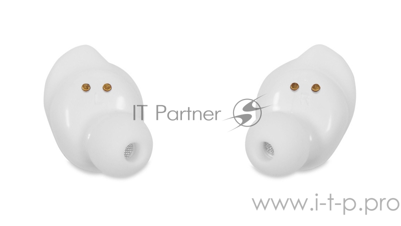 Гарнитура вкладыши Hyundai H-EP100 белый беспроводные bluetooth в ушной раковине
