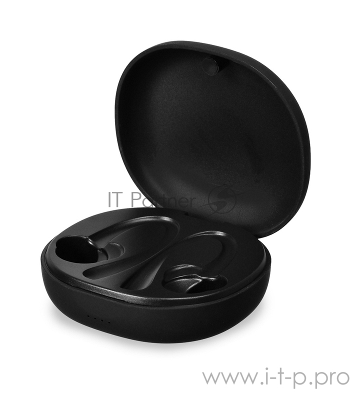 Гарнитура вкладыши Hyundai H-EP200 черный беспроводные bluetooth в ушной раковине