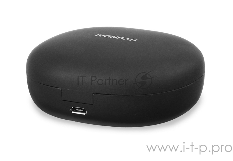 Гарнитура вкладыши Hyundai H-EP200 черный беспроводные bluetooth в ушной раковине