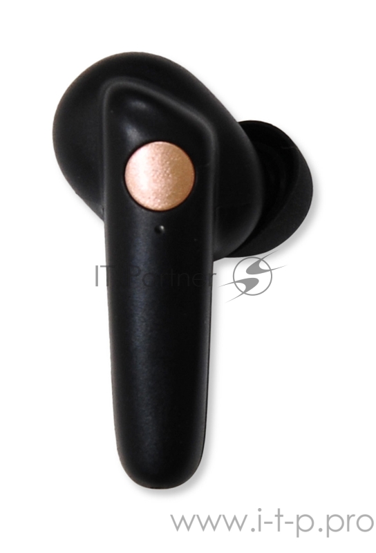 Гарнитура вкладыши Hyundai H-EP300 черный беспроводные bluetooth в ушной раковине