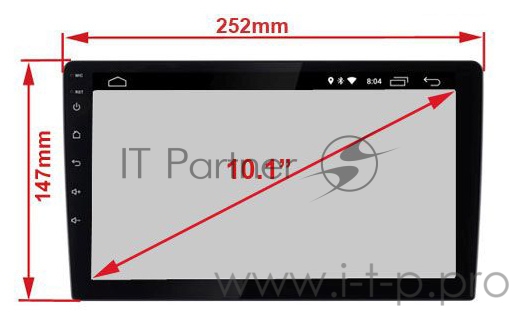 Автомагнитола Incar DTA-7710U 2DIN 4x55Вт