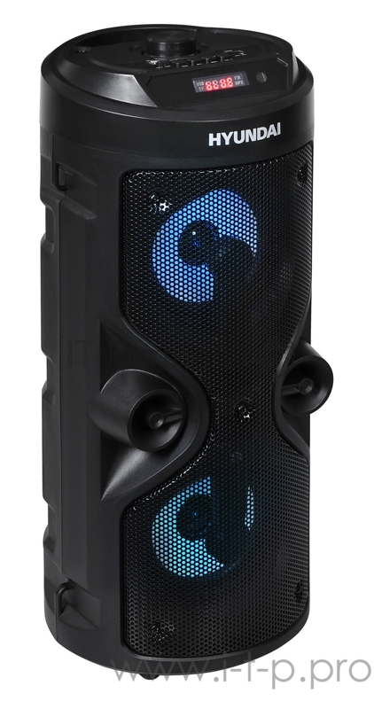 Минисистема Hyundai H-MC150 черный 50Вт/FM/USB/BT/SD/MMC