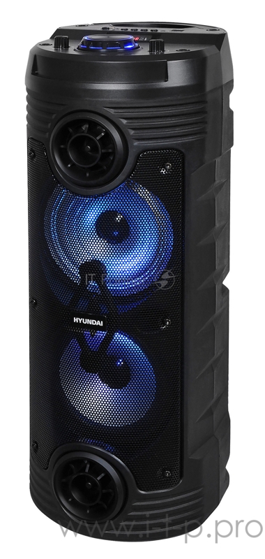 Минисистема Hyundai H-MC170 черный 80Вт/FM/USB/BT/SD/MMC