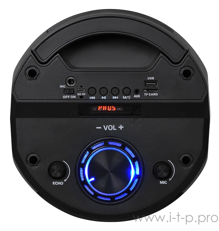 Минисистема Hyundai H-MC170 черный 80Вт/FM/USB/BT/SD/MMC