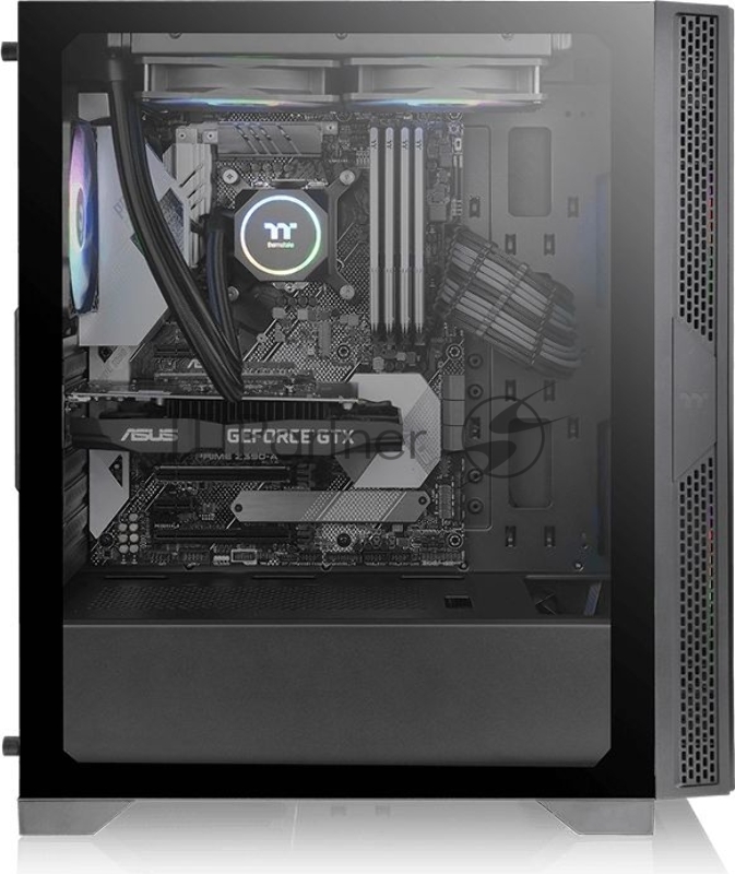 Корпус Thermaltake Versa T25 черный без БП ATX 2x120mm 2xUSB2.0 1xUSB3.0 audio bott PSU