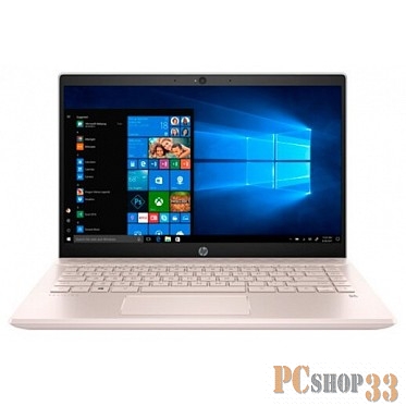 Ноутбук HP Pavilion 14-ce1007ur 14(1920x1080 IPS)/Intel Core i3 8145U(2.1Ghz)/4096Mb/1TB HDD + 16GB M2 PCIe OptaneGb/noDVD/Int:Intel HD Graphics/Cam/BT/WiFi/41WHr/war 1y/1.7kg/Ceramic white w/ Pale Rose Gold KB/W10
