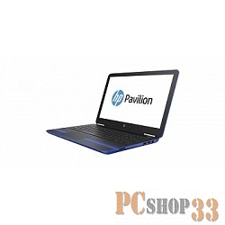 Ноутбук HP Pavilion 15-au126ur Core i3 7100U/4Gb/1Tb/DVD-RW/Intel HD Graphics 620/15.6/HD (1366x768)/Windows 10 64/blue/WiFi/BT/Cam