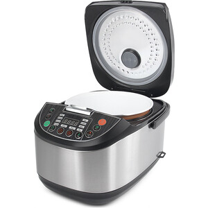 Мультиварка MARTA MT-4330 860 W, сталь, утолщенная чаша 5 л, керамическое покрытие, 31 программа (11 автоматических, 20 ручных), Мультиповар, ШЕФ-повар (изменение программ) LED-дисплей, отсрочка старта 24 ч, подогрев до 24 ч, отключение подогрева