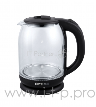 Чайник электрический OPTIMA EK-1804G (1,8л, 2200Вт.,пов. на 360 градусов, корп. из стекла)
