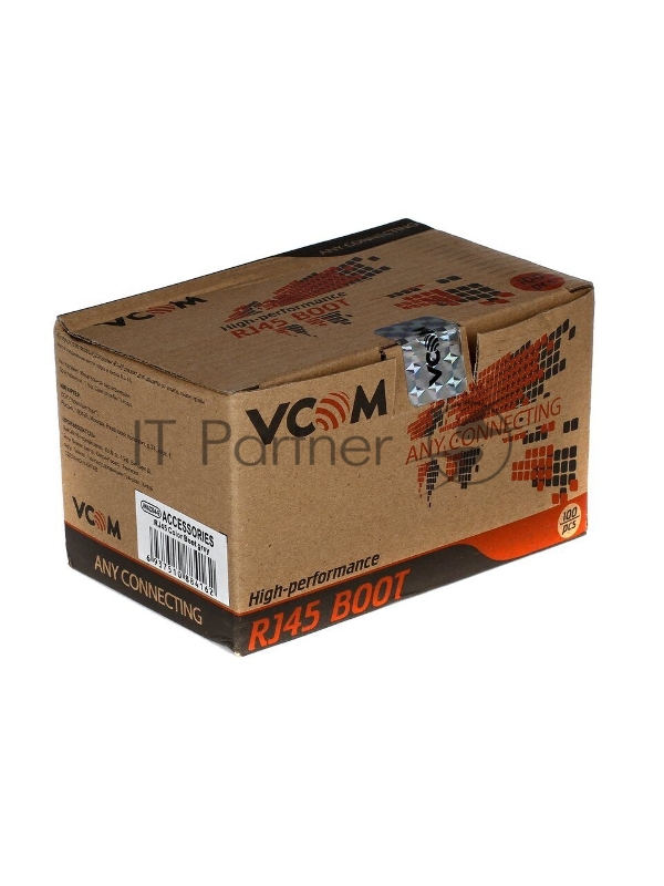 Кабель VCOM VNA2204-GY-1/100 Колпачок пластиковый для вилки RJ-45, серый 100шт.