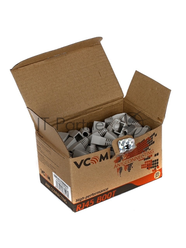 Кабель VCOM VNA2204-GY-1/100 Колпачок пластиковый для вилки RJ-45, серый 100шт.
