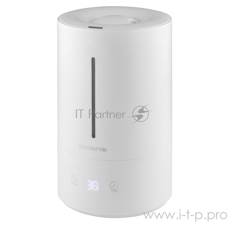 Увлажнитель воздуха Polaris PUH-7045TFD (25вт, 35кв.м,40ч, таймер, ионизация, LED, СЕНСОР ) белый