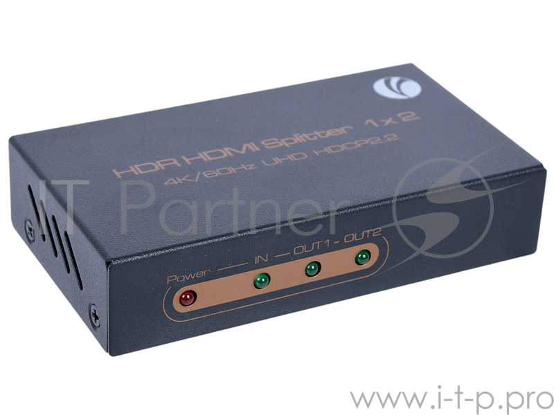 Разветвитель VCOM DD422 Разветвитель HDMI Spliitter 1=2 2.0v.