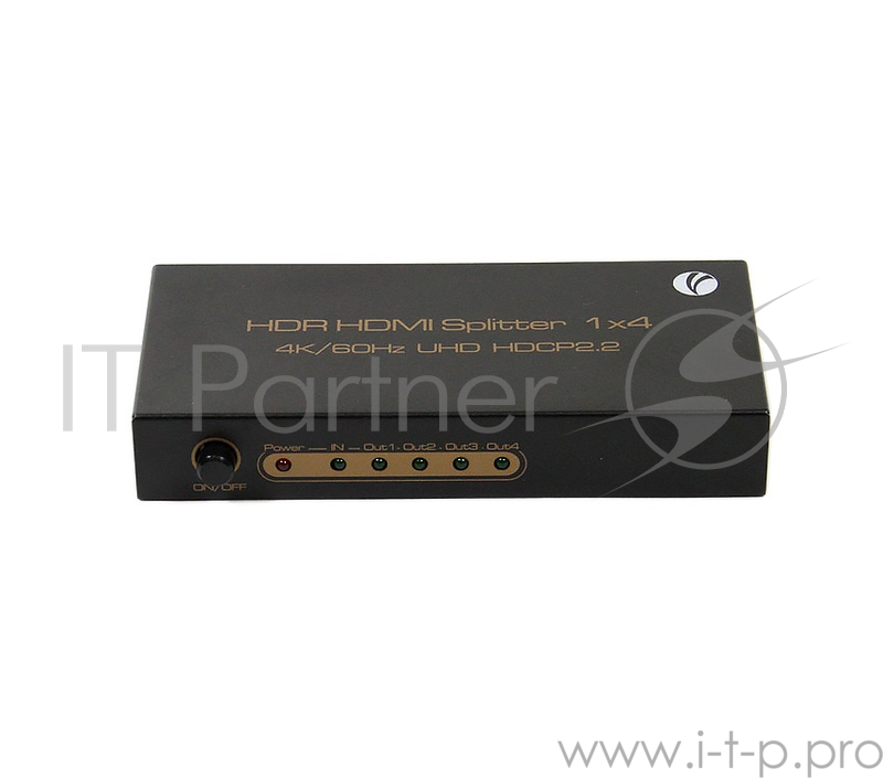 Разветвитель VCOM DD424 Разветвитель HDMI Spliitter 1=4 2.0v.