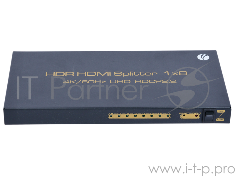 Разветвитель VCOM DD428 Разветвитель HDMI Spliitter 1=8 2.0v.